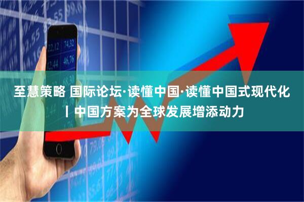 至慧策略 国际论坛·读懂中国·读懂中国式现代化丨中国方案为全球发展增添动力